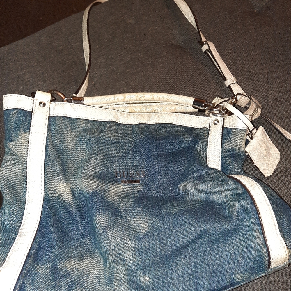 Vintage denim guess over the sholder bag